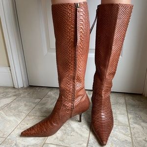 Knee High Snakeskin Boots